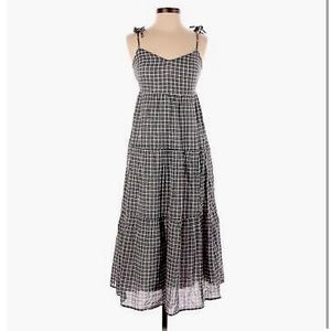 Abercrombie & Fitch gingham midi dress